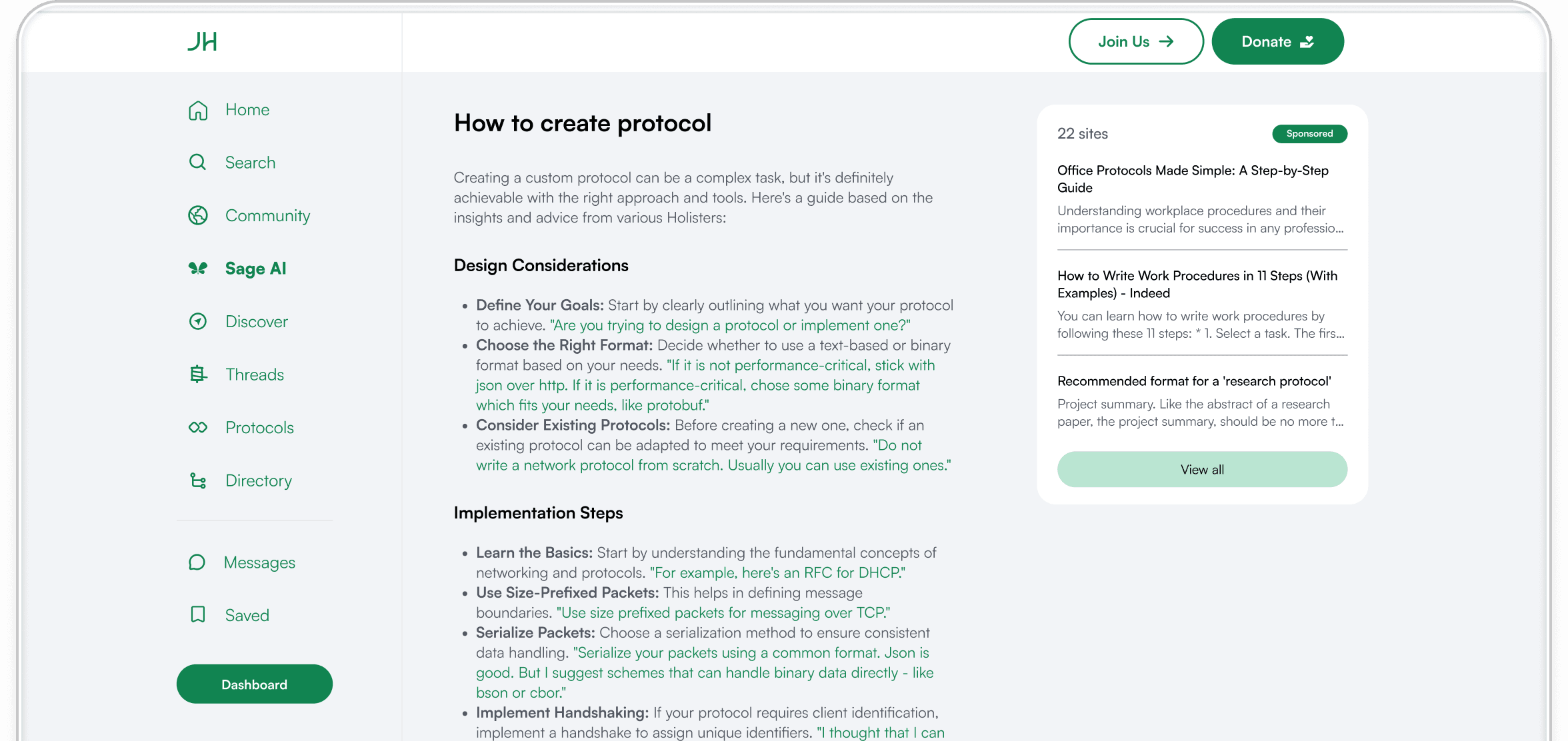 Dashboard mockup showing application interface